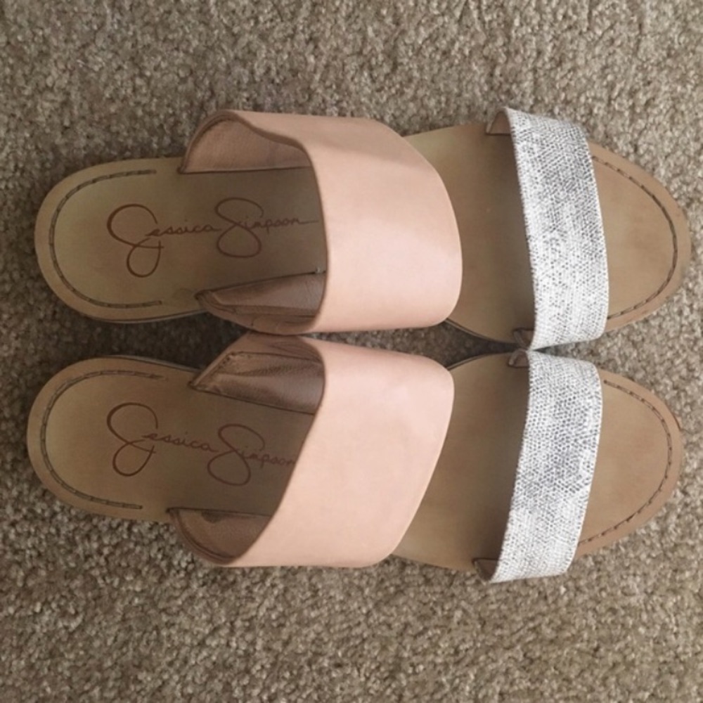 Jessica Simpson snakeskin sandals 🐍